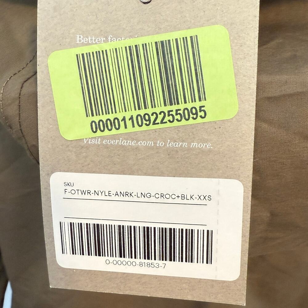 Everlane The ReNew Anorak Jacket In Forest Black Size XXS New - Picture 10 of 12